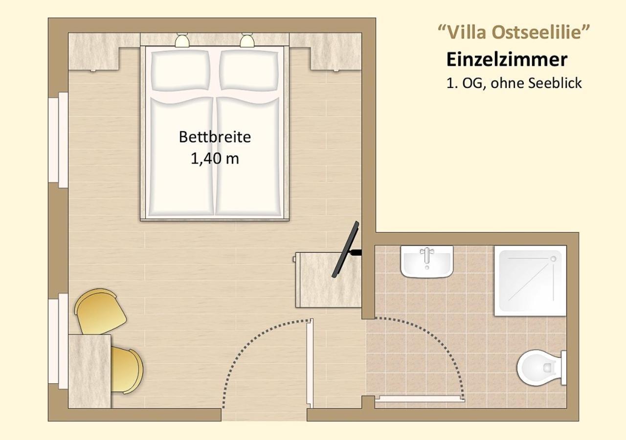Ferienzimmer In Der Villa Ostseelilie Sassnitz Buitenkant foto